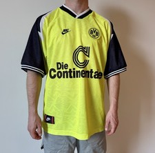 DDP Vintage Borussia Dortmund 1995 1996 Home Jersey Shirt Soccer Football sz XL