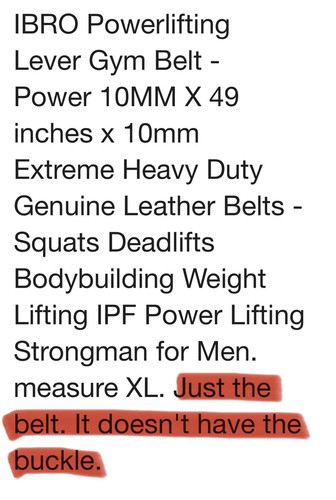 IBRO Powerlifting Hebel Gym Gürtel - Power 10 mm x 49 Zoll x 10 mm extrem schwer... - Bild 2 von 5