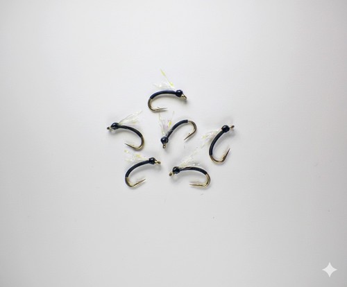 Tailwater Assassin Nymph Emergers UV Black - mosche da pesca a mosca trota premium - Foto 8 di 24