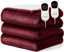 Electric Heated Blanket Queen Size 84"x90" Heating Blanket Queen Size Dual