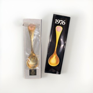 Georg Jensen 925er Silberlöffel 1976 mit Blütenmotiv „Rosa Rubiginosa“ original