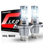 2x H4 9003 LED Headlight Bulbs High Low Beam Conversion Kit 6000K white