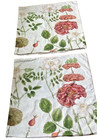 Pottery Barn Serafina Floral Standard Pillow Sham Set 2 Heavy Twill Linen 20x26"
