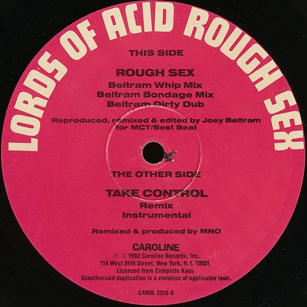 Lords Of Acid, Rough Sex, (12"), NM or M-, 3874717222 - Image 3 of 4