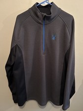 Men  s Spyder Pullover Quarter Zip Size XXL