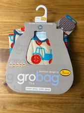Original Grobag Baby Sleeping Bag Anorak Tractors 0-6 Months New