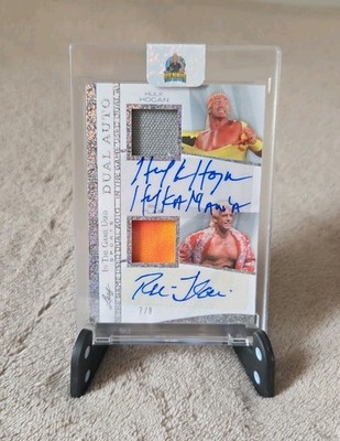 WWE Wrestling 2025 Leaf In the Game Used Hulk Hogan & Ric Flair Dual Auto /8