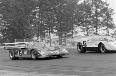 Mike Rahal Hugh Wise Horst Kroll Porsche 906 K Watkins Glen 1971 Old Photo 1