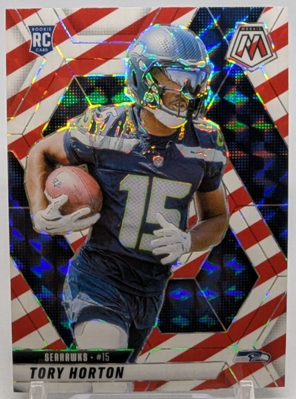 🏈2025 Panini Mosaic Tory Horton #396 RC Red & White Stripe Prizm - Seahawks🏈
