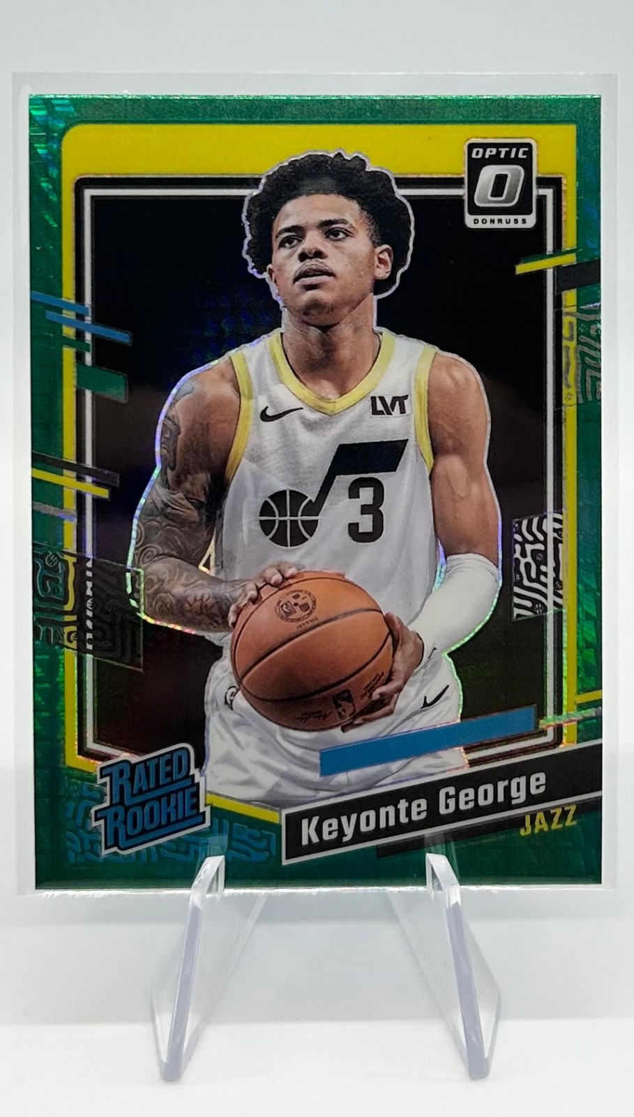 2023-24 Panini Donruss Optic - Rated Rookie Keyonte George #223 Green Hyper