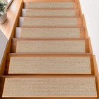 Carpet Stair Treads 8 x 30 15 Pack Washable for Wood Steps, Beige