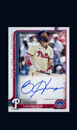 2025 Topps Series One BRYCE HARPER Auto Flagship Signature PHILLIES Digital Card