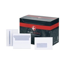 Image of Plus Fabric C6 Envelope Wallet Window Self Seal 120gsm White (Pack of 500)