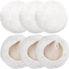 6PCS 7 Inch Wool Buffing Pads Kit, Lambs Padding Bonnet Buffing Polishing P