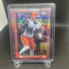2025 Topps Chrome Harold Fannin Jr. FOOTBALL LEATHER PIG SKIN Parallel #339 RC 