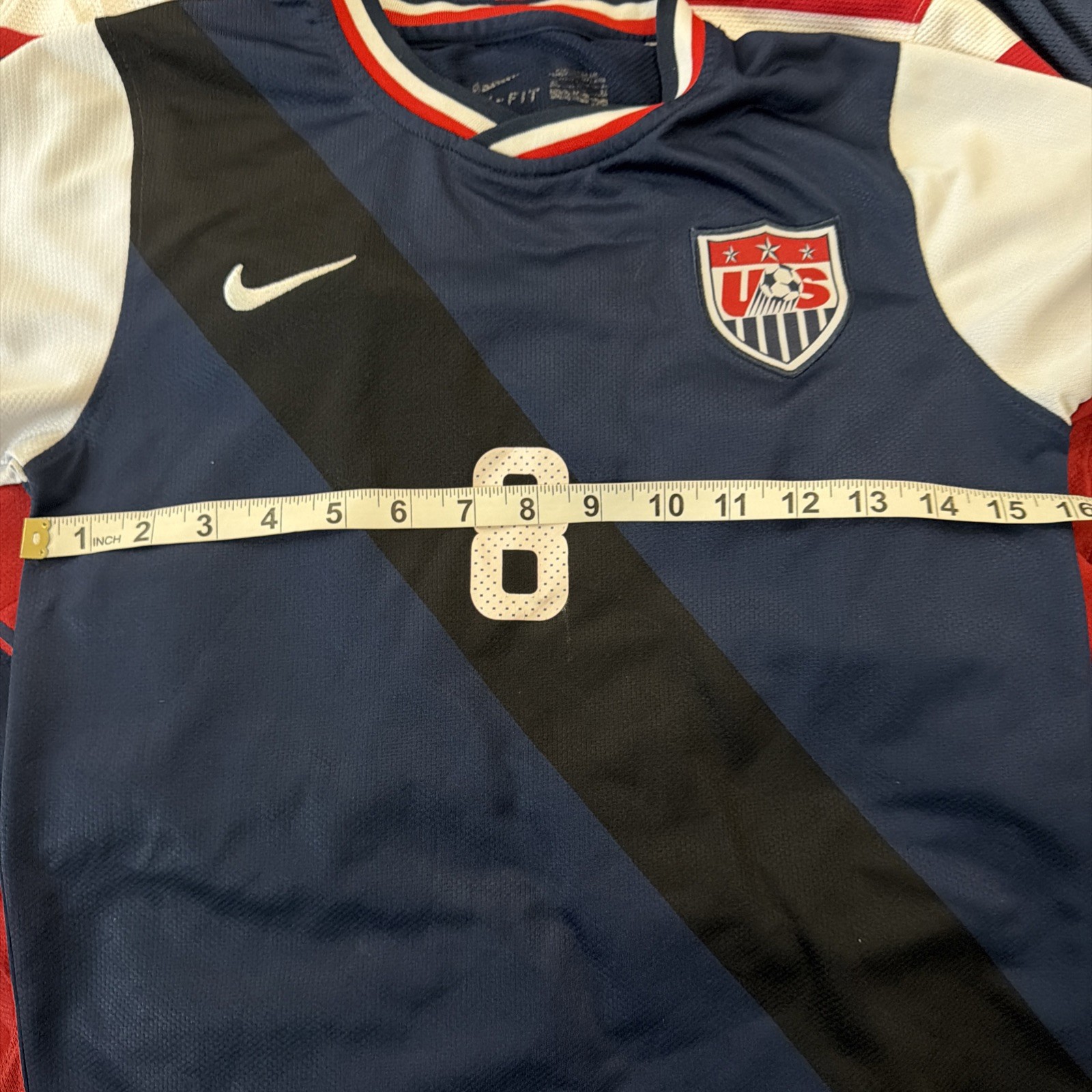 Nike Clint Dempsey #8 USMNT Blue Soccer Soccer Jersey Shirt Youth L  2011