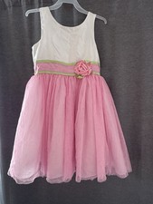 Sweet Heart Rose Girls 8 pink and white dress for girls