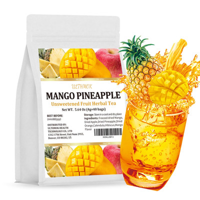 Mango Pineapple Fruit Tea 4g*40 Bags No Additions Various Fruit Brew Cold Or Hot