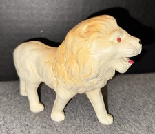 VINTAGE CELLULOID LION WITH RED RHINESTONE EYES JAPAN BA