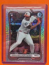 Samuel Basallo 2026 Bowman Chrome Mojo Refractor RC #93 Baltimore Orioles
