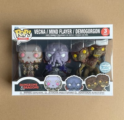 Funko Pop Games Dungeons & Dragons Vecna / Mind Flayer & Demogorgon 3-Pack