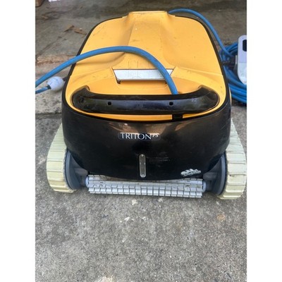 Maytronics Dolphin Triton PS Robotic In-Ground Pool Cleaner Yellow Black Vacuum