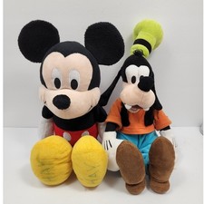 Disney Mickey Mouse and Goofy plush toys