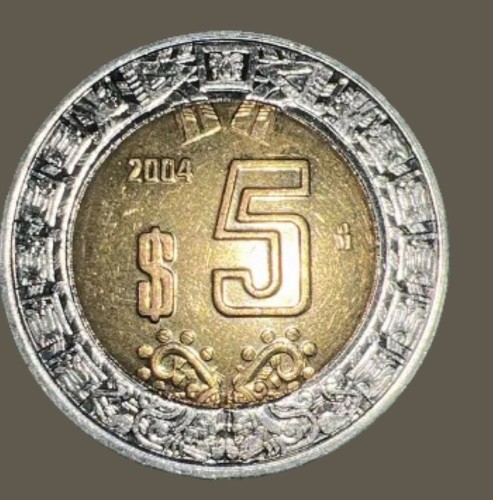 2004 Mexico 5 Pesos