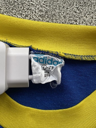 70ʼs-80’s Adidas Sweden Long Sleeve Jersey Made In West Germany Football - Picture 8 of 9