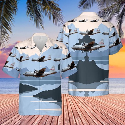 USAF Georgia Air National Guard 165th Airlift Wing C 130 Hercules Hawaiian Shirt