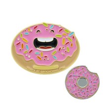 Geoswag C&P Club June 2025 - Donut Worry Be Happy Geocoin Number Gift
