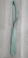 Pierre Cardin 100 Silk Tie Mint Green Cream Geometric Link Chain Pattern VTG
