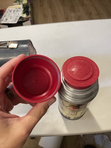 VTG 1959 Central Fire Station Metal Dome Lunchbox with Original Thermos - Picture 22 of 23