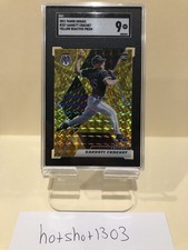2021 Panini Mosaic #257 Garrett Crochet YELLOW REACTIVE PRIZM SGC 9 RC