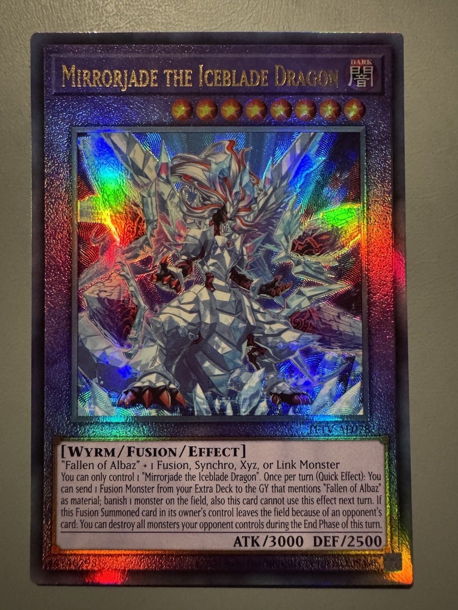 YUGIOH MIRRORJADE THE ICEBLADE DRAGON ASIA ENGLISH TFTV-AE078