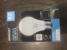 Merkury Innovations Smart Wi Fi A19 LED Bulb Soft White 2700K 800lm 9W Dim