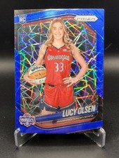 2025 Panini Prizm Rookie Blue Velocity Lucy Olsen #145 Washington Mystics Card