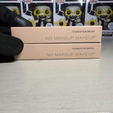 FAST SHIPPING 2 PACK No Makeup Makeup Foundation Brush NEW IN BOX