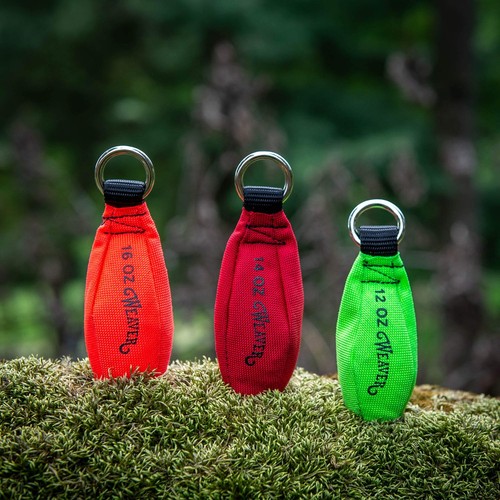 12 OZ Arborist Throw Weight Bag with Ring for Tree Climbing Precision Use