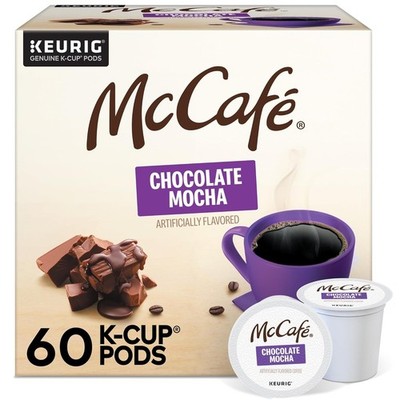 McCafe Chocolate Mocha Coffee Keurig K-Cup Pods - 60 Count - BB2025