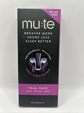 MUTE Snoring Device Trial Starter Pack Nasal Breathing Snore Less Rhinomed S M L