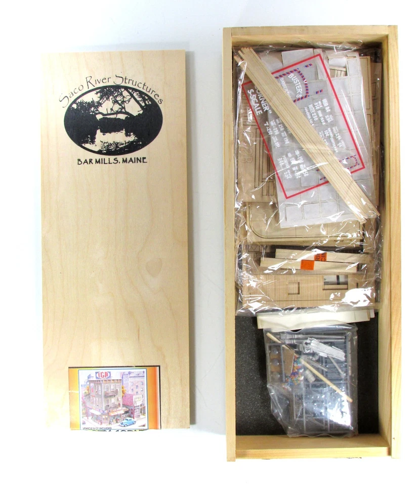 S 比例黄铜 * * BOOTY CORNER * * IGA 和商店前置建筑套件 - BAR MILLS 出品 — 第 2/4 张图片