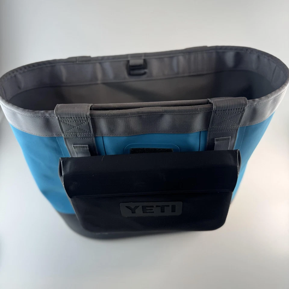 YETI Camino 35 Carryall Waterproof Tote Bag Blue Gray w/ SideKick Dry Gear Case - Image 3 of 4