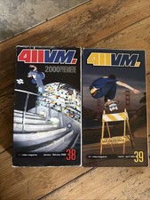 411VM Video Magazine Skateboard VHS Video 60 minutes #38-#39 Jan- April 2000