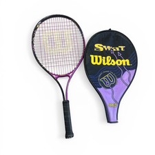 Wilson Swat Oversize Multicolor Vintage Tennis Racquet with Case 4"L0