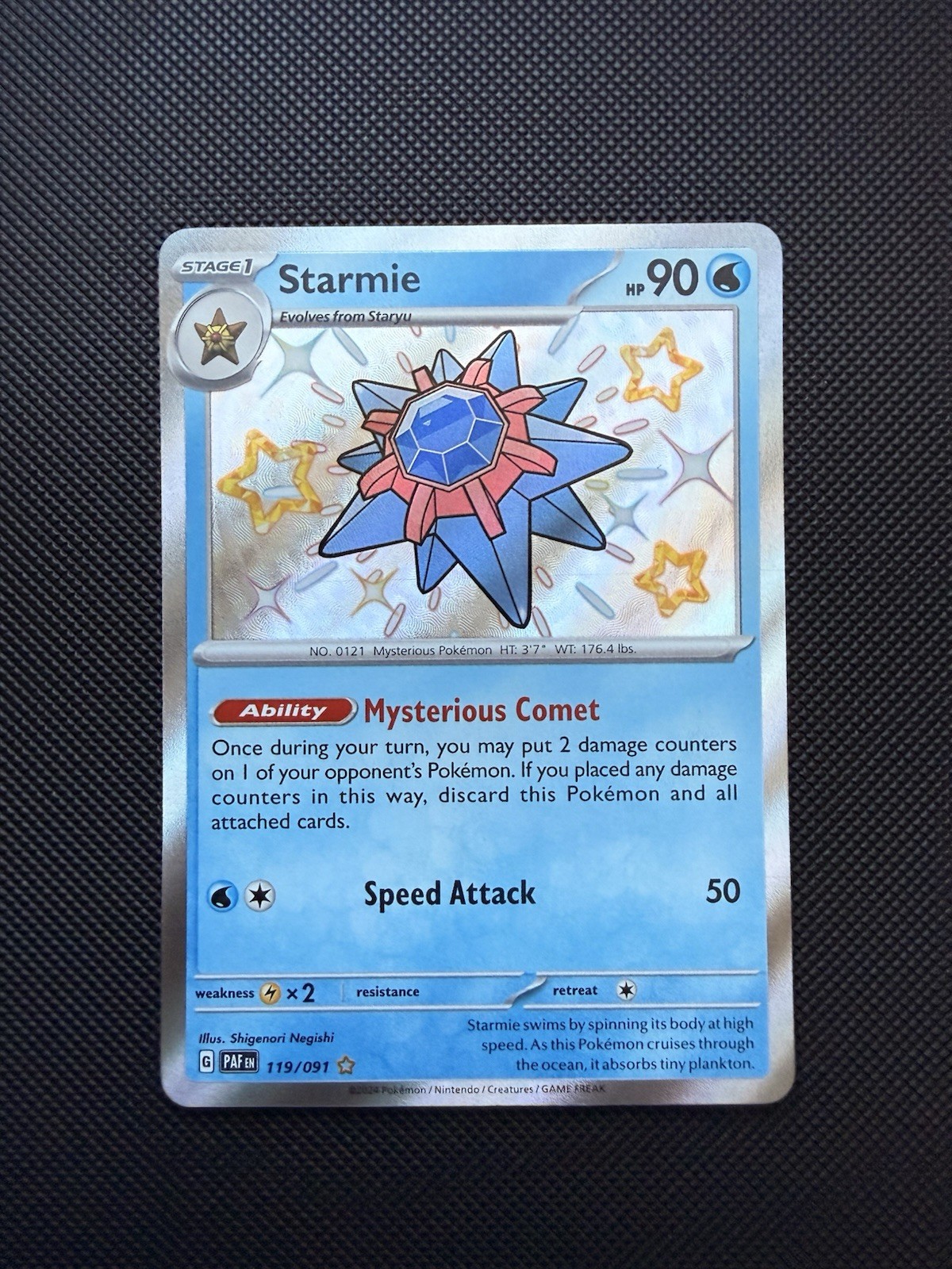Starmie 119/091 SV: Paldean Fates Holo