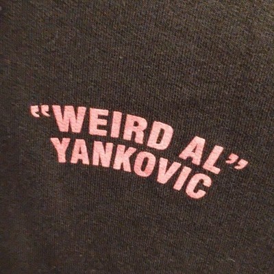 Weird Al Yankovic White & Nerdy Graphic Full Zip Black Hoodie Men's 2XL