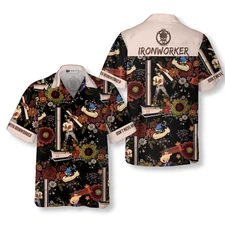 Dont Mess With Ironworker Hawaiian Shirt
