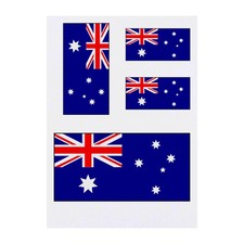 4 x 'Australian Flag' Temporary Tattoos / Transfers TO00014489 