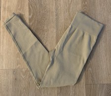 H  M Sport Junior  s Size Small Beige Ribbed Athletic Leggings